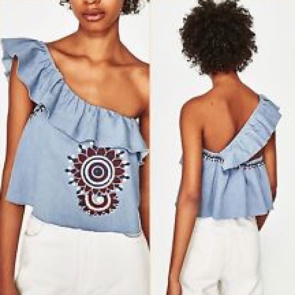 Zara| Floral Top